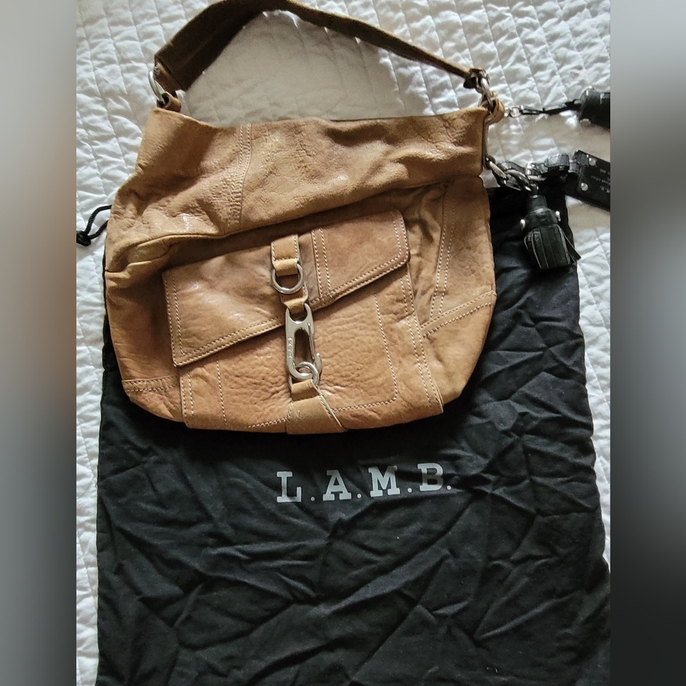 L.A.M.B. grey purse